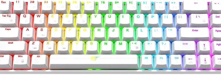Havit GAMENOTE KB860L Tastatur Mekanisk RGB Trådløs Kabling - KB860L-WH