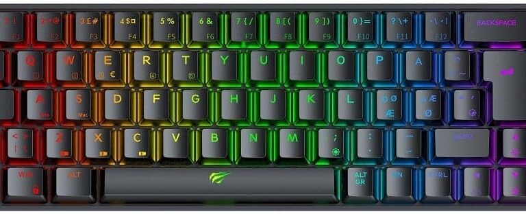 Havit GAMENOTE KB860L Tastatur Mekanisk RGB Trådløs Kabling - KB860L