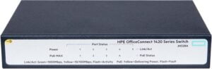 HPE OfficeConnect 1420 5G  Switch 5-porte Gigabit  PoE+