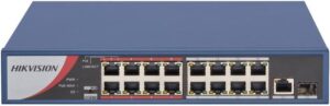 Hikvision Value Series DS-3E0318P-E/M(B) Switch 16-porte Gigabit PoE+