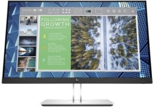HP E24q G4 24 2560 x 1440 VGA (HD-15) HDMI DisplayPort 60Hz Pivot Skærm