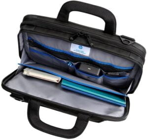 HP Recycled Series Top Load Bæretaske  14 Genbrugt polypropylen Sort Blå