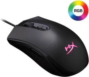 HyperX Pulsefire Core Optisk Kabling Sort