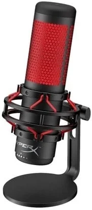 HyperX QuadCast Mikrofon Kabling -36dB Tovejs Stereo Kardioide Omni-directional Sort Rød - 4P5P6AA