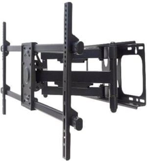 Manhattan TV & Monitor Mount, Wall, Full Motion, 1 screen, Screen Sizes  37-75, Black, VESA 200x200 to 800x400mm, Max 75kg, LFD, Tilt & Swivel 3 Pivots, Lifetime Warranty Beslag Kurvet LCD-TV 37-90 - 461290