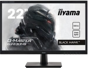 iiyama G-MASTER Black Hawk G2230HS-B1 22 1920 x 1080 VGA (HD-15) HDMI DisplayPort 75Hz