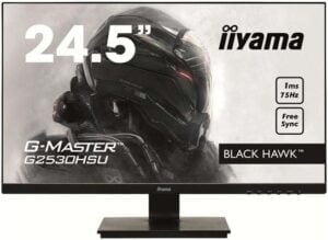 iiyama G-MASTER Black Hawk G2530HSU-B1 24.5 1920 x 1080 VGA (HD-15) HDMI DisplayPort 75Hz
