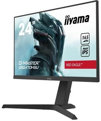 iiyama G-MASTER Red Eagle GB2470HSU-B1 24 1920 x 1080 HDMI DisplayPort 165Hz Pivot Skærm