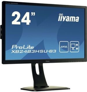 iiyama ProLite XB2483HSU-B3 24 1920 x 1080 VGA (HD-15) HDMI DisplayPort 60Hz Pivot Skærm