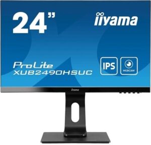 iiyama ProLite XUB2490HSUC-B1 24 1920 x 1080 VGA (HD-15) HDMI DisplayPort 60Hz Pivot Skærm