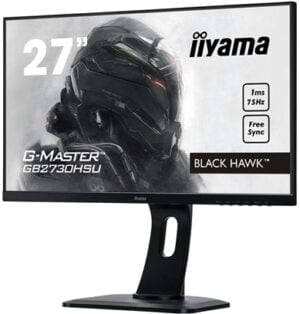 iiyama G-MASTER Black Hawk GB2730HSU-B1 27 1920 x 1080 VGA (HD-15) HDMI DisplayPort 75Hz Pivot Skærm