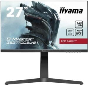 iiyama G-MASTER Red Eagle GB2770QSU-B1 27 2560 x 1440 HDMI DisplayPort 165Hz Pivot Skærm