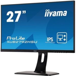 iiyama ProLite XUB2792HSU-B1 27 1920 x 1080 VGA (HD-15) HDMI DisplayPort 75Hz Pivot Skærm