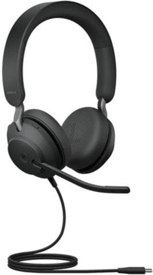 Jabra Evolve2 40 MS Stereo Kabling Headset Sort