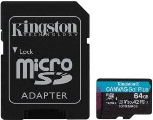 Kingston Canvas Go! Plus microSDXC A2 / Video Class V30 / UHS-I U3 / Class10