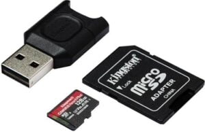 Kingston Canvas React Plus microSDXC UHS-II Memory Card A1 / Video Class V90 / UHS-II U3 / Class10