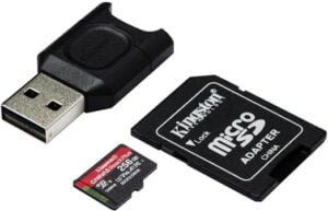 Kingston Canvas React Plus microSDXC UHS-II Memory Card A1 / Video Class V90 / UHS-II U3 / Class10 - MLPMR2/256GB