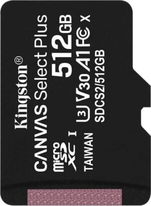 Kingston Canvas Select Plus SDXC A1 / Video Class V30 / UHS Class 3 / Class10