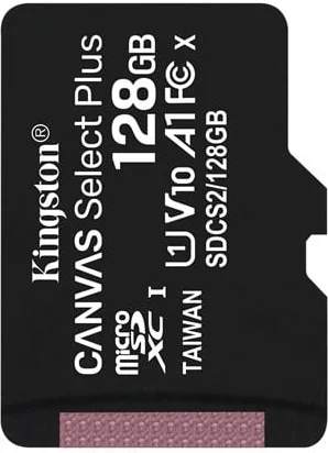 Kingston Canvas Select Plus microSDXC A1 / Video Class V10 / UHS Class 1 / Class10 - SDCS2/128GBSP