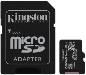 Kingston Canvas Select Plus microSDHC A1 / Video Class V10 / UHS Class 1 / Class10