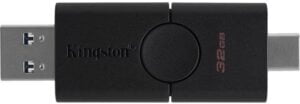 Kingston DataTraveler Duo 32GB USB 3.2 Gen 1 / USB-C Sort