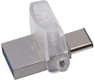 Kingston DataTraveler microDuo 3C 32GB USB 3.1 / USB-C Sølv - DTDUO3C/32GB