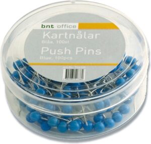 Kortnåle 4mmx20mm blå 100stk/pak