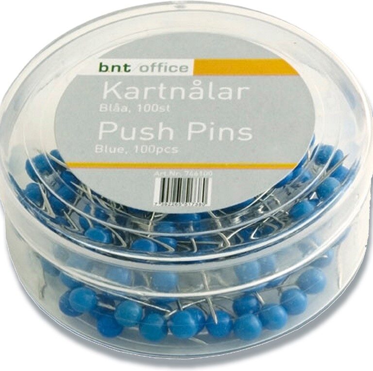 Kortnåle 4mmx20mm blå 100stk/pak