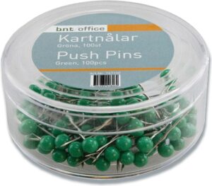 Kortnåle 4mmx20mm grøn 100stk/pak