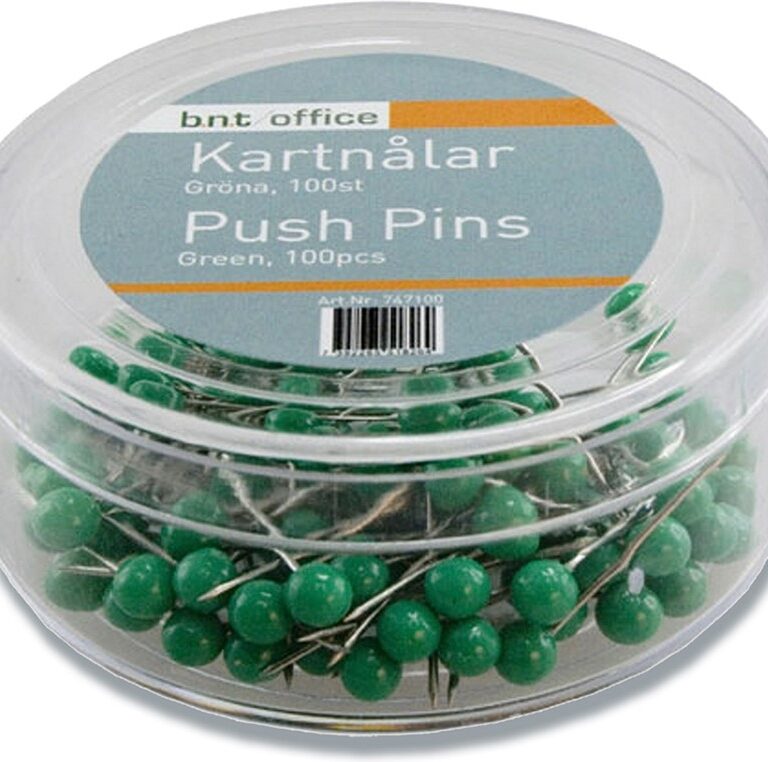 Kortnåle 4mmx20mm grøn 100stk/pak