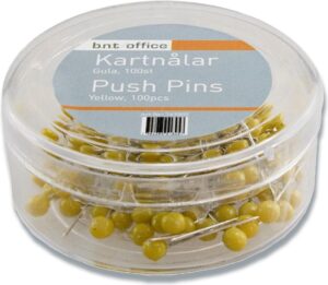 Kortnåle 4mmx20mm gul 100stk/pak