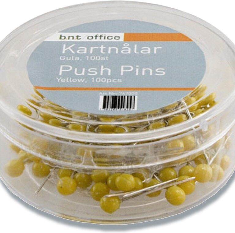 Kortnåle 4mmx20mm gul 100stk/pak