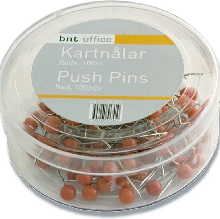 Kortnåle 4mmx20mm rød 100stk/pak