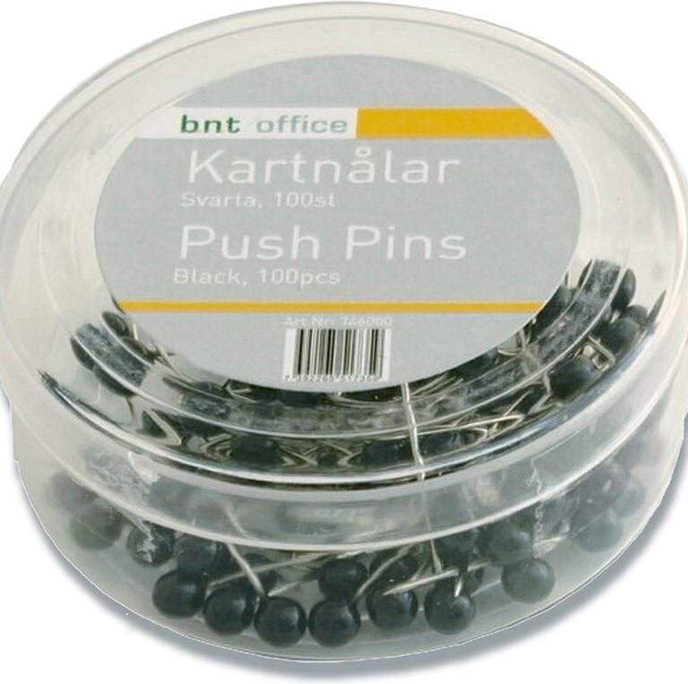 Kortnåle 4mmx20mm sort 100stk/pak