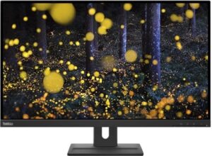 Lenovo ThinkVision E27q-20 27 2560 x 1440 HDMI DisplayPort 75Hz Pivot Skærm