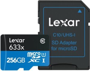 Lexar High Performance SDXC A1 / Video Class V30 / UHS-I U3 / Class10