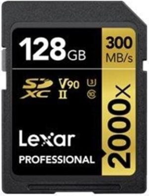 Lexar Professional SDXC UHS-II Memory Card Video Class V90 / UHS-II U3 / Class10