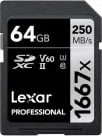 Lexar Professional SDXC UHS-II Memory Card Video Class V60 / UHS-II U3 / Class10 - LSD64GCB1667