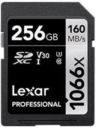 Lexar Professional SILVER series SDXC Video Class V30 / UHS-I U3 / Class10
