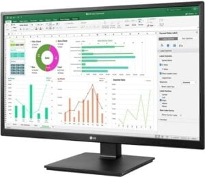 LG 24BN550Y-B 24 1920 x 1080 DVI HDMI DisplayPort 75Hz Pivot Skærm