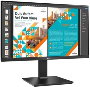 LG 24QP550-B 24 2560 x 1440 HDMI DisplayPort 75Hz Pivot Skærm