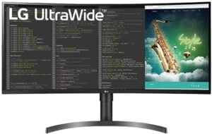 LG 35 Skærm 35WN75C-B  5 ms AMD FreeSync Sort