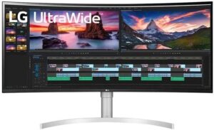 TFT LG 38'' 38WN95C-W, Curved IPS 3840 x 1600, first shipments expected June 2020
