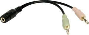 LogiLink Lyd adapter Sort 15cm