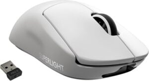 Logitech PRO X SUPERLIGHT Wireless Gaming Mouse Optisk Trådløs Hvid