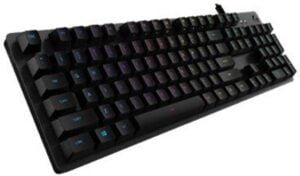 Logitech Gaming G512 Tastatur Mekanisk LIGHTSYNC Kabling Nordisk