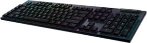 Logitech G915 LIGHTSPEED Wireless RGB Mechanical Gaming  - GL Tactile Tastatur Mekanisk RGB/16,8 millioner farver Trådløs Nordisk