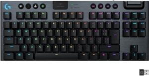 Logitech G915 TKL Tenkeyless LIGHTSPEED Wireless RGB Mechanical Gaming  Tastatur Mekanisk LIGHTSYNC Trådløs USA internationalt - 920-009537