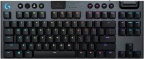 Logitech G915 TKL Tenkeyless LIGHTSPEED Wireless RGB Mechanical Gaming  Tastatur Mekanisk LIGHTSYNC Trådløs USA internationalt