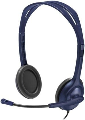 Logitech Kabling Headset Blå